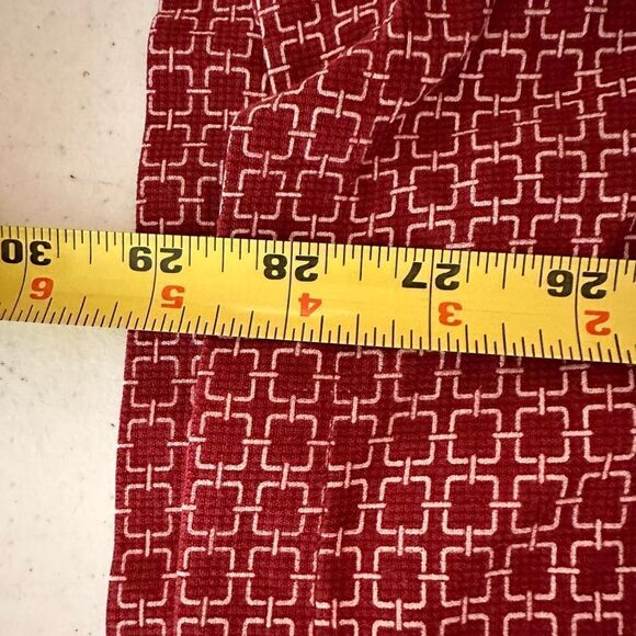 Toscano red and white patterned silk top - Picture 8 of 8